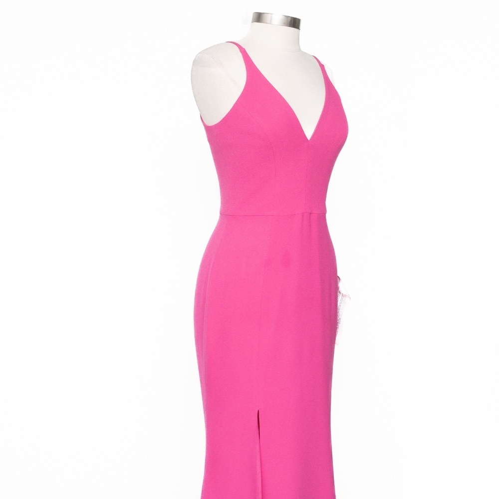 Dress The Population. Iris Slit Crepe Gown. - Picture 9 of 15